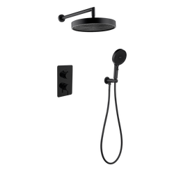 Душевая система для душа Boheme Cell 427-B + 135-2-B (со скрытой частью) чёрный - фото 
