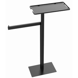 Стойка с полотенцедержателем и полкой Boheme 10952-B, цвет чёрный - фото 