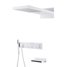 Душевая система для ванны Boheme Zodiac 132-2-MW, белый матовый - фото 