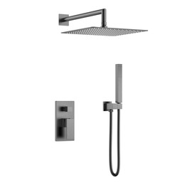 Душевая система для душа Boheme Qubic 474-3-GM, графит - фото 