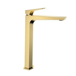 Смеситель для раковины высокий Haiba HB11726-5, золото - фото 