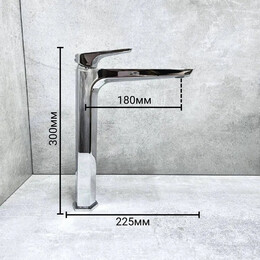 Смеситель для раковины высокий Haiba HB11726, хром - фото 