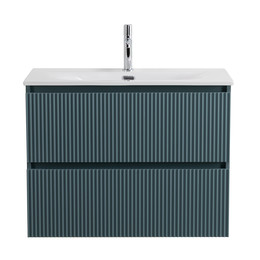 Тумба подвесная с раковиной BelBagno 70 см UNO-MINI-700-2C-SO-AO, голубой матовый - фото 