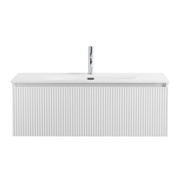 Тумба подвесная с раковиной BelBagno 100 см UNO-1000-1C-SO-BO, bianco opaco - фото 