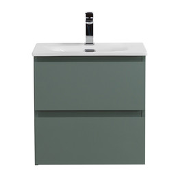 Тумба подвесная с раковиной Belbagno 50 см KRAFT 39-500/390-2C-SO-VO (раковина BB500/390ETL) еловый матовый - фото 