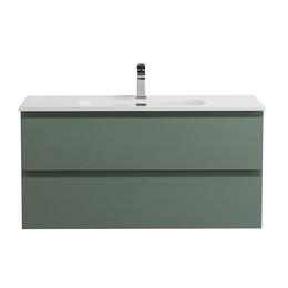 Тумба подвесная с раковиной Belbagno 100 см KRAFT-1000-2C-SO-VO (раковина BB-8099-100) еловый матовый - фото 