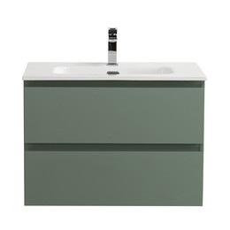 Тумба подвесная с раковиной Belbagno 70 см KRAFT-700-2C-SO-VO (раковина BB-8099-70) еловый матовый - фото 