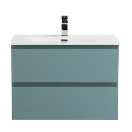 Тумба подвесная с раковиной Belbagno 60 см KRAFT-600-2C-SO-AO (раковина BB-8099-60) голубой матовый - фото 