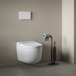 Унитаз-биде подвесной безободковый ArtCeram Hype KHYV001 01 00 с электронной крышкой - фото 