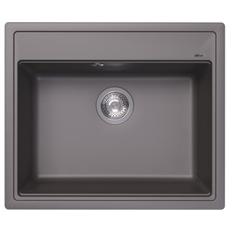 Кухонная мойка Abber Quarz AQ2902G, серый - фото 