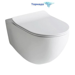 Унитаз подвесной безободковый ArtCeram File 2.0 FLV006 01 00 (Система смыва торнадо) - фото 