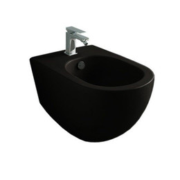 Биде подвесное ArtCeram File 2.0 FLB003 17 00, чёрный матовый - фото 