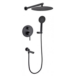 Душевая система для ванны Grocenberg GB5001BL, чёрный матовый - фото 