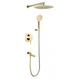 Душевая система для ванны Grocenberg GB5001GO, золото - фото 