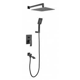 Душевая система для ванны Grocenberg GB5007BL, чёрный матовый - фото 