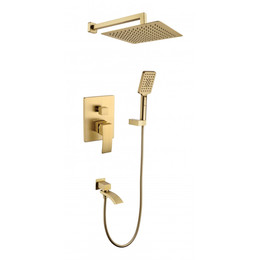 Душевая система для ванны Grocenberg GB5007MG, матовое золото - фото 