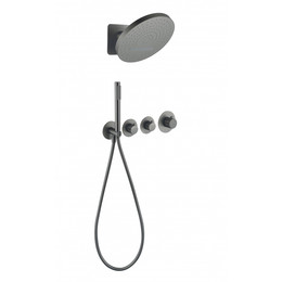 Душевая система для душа с термостатом Grocenberg GB5020BG, графит - фото 