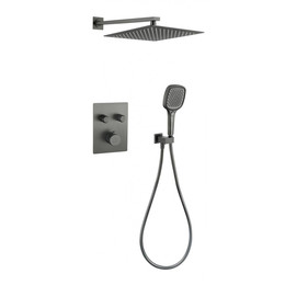 Душевая система для душа с термостатом Grocenberg GB5040BG, графит - фото 