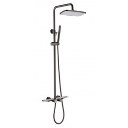 Душевая стойка с термостатом Grocenberg GB7038BG, графит - фото 