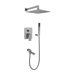 Душевая система для ванны Grocenberg GB5089BG-1, графит - фото 