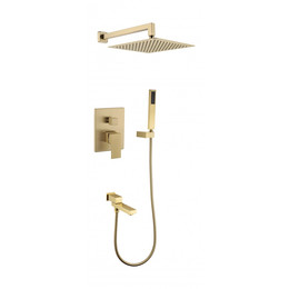 Душевая система для ванны Grocenberg GB5089MG-1, матовое золото - фото 