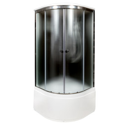 Душевая кабина Avacan 100x100 см B10SBLACK, хром/матовое (безсиликоновая сборка) - фото 