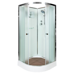 Душевая кабина Avacan 80x80 см D08, хром/матовое (безсиликоновая сборка) - фото 