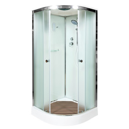 Душевая кабина Avacan 80x80 см D08SEL, хром/матовое (безсиликоновая сборка) - фото 