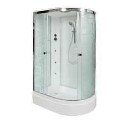 Гидробокс Avacan 120x80 см EM2712LGM, хром/узор (безсиликоновая сборка) - фото 