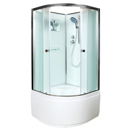 Душевая кабина Avacan 110x110 см D511, хром/матовое (безсиликоновая сборка) - фото 