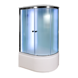 Душевая кабина Avacan 120x90 см D512SLLED, хром/матовое (безсиликоновая сборка) - фото 