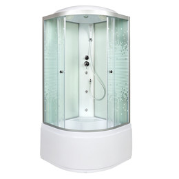 Гидробокс Avacan 80x80 см L980GM, хром/узор (безсиликоновая сборка) - фото 