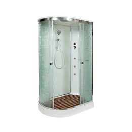 Гидробокс Avacan 120x90 см EM2012RGM, хром/узор (безсиликоновая сборка) - фото 