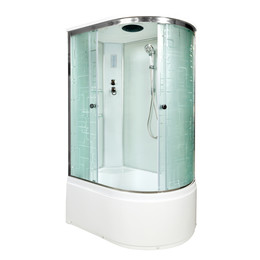 Душевая кабина Avacan 120x90 см EM5012LEL, хром/узор (безсиликоновая сборка) - фото 