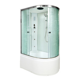 Гидробокс Avacan 120x90 см EM5012LGM+EL, хром/узор (безсиликоновая сборка) - фото 