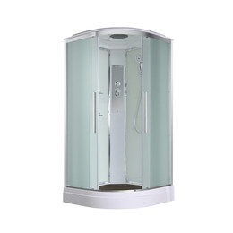 Душевая кабина Avacan 100x100 см EM2010, хром/матовое (безсиликоновая сборка) - фото 