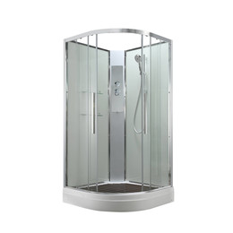 Душевая кабина Avacan 80x80 см EM2080NT, хром/прозрачное (безсиликоновая сборка) - фото 