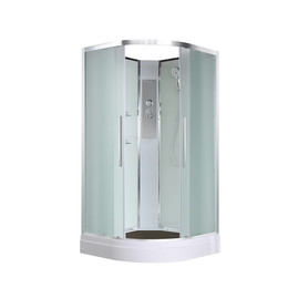 Душевая кабина Avacan 90x90 см EM2090N, хром/матовое (безсиликоновая сборка) - фото 