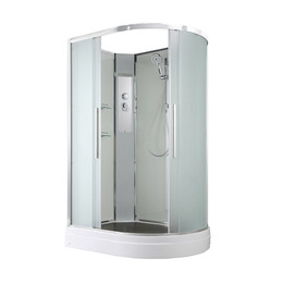 Душевая кабина Avacan 120x80 см EM2812LN, хром/матовое (безсиликоновая сборка) - фото 