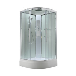 Душевая кабина Avacan 90x90 см EM3090T, хром/прозрачное (безсиликоновая сборка) - фото 