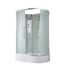 Душевая кабина Avacan 120x80 см EM3812LN, хром/матовое (безсиликоновая сборка) - фото 