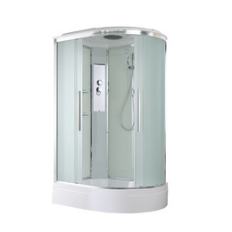Душевая кабина Avacan 120x80 см EM3812L, хром/матовое (безсиликоновая сборка) - фото 