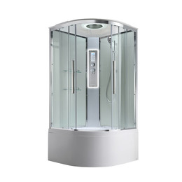 Гидробокс Avacan 100x100 см EM5010LEDT, хром/прозрачное (безсиликоновая сборка) - фото 