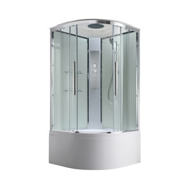 Душевая кабина Avacan 100x100 см EM5010T, хром/прозрачное (безсиликоновая сборка) - фото 