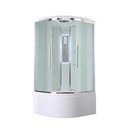 Гидробокс Avacan 90x90 см EM5090LED, хром/матовое (безсиликоновая сборка) - фото 