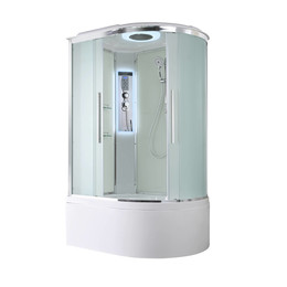 Гидробокс Avacan 110x80 см EM5811LLED, хром/матовое (безсиликоновая сборка) - фото 