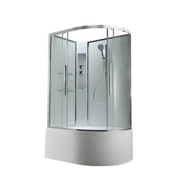 Душевая кабина Avacan 110x80 см EM5811LNT, хром/прозрачное (безсиликоновая сборка) - фото 