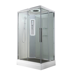 Гидробокс Avacan 110x90 см K2011LED, хром/прозрачное (безсиликоновая сборка) - фото 