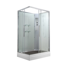 Душевая кабина Avacan 120x90 см K2012N, хром/прозрачное (безсиликоновая сборка) - фото 