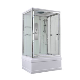 Душевая кабина Avacan 120x90 см V5012, хром/прозрачное (безсиликоновая сборка) - фото 